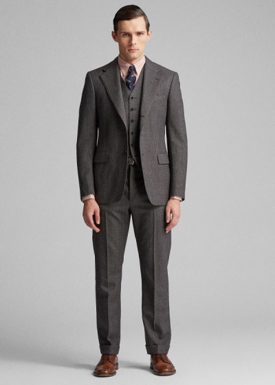 Men's Ralph Lauren Wool Herringbone Blazers | 506283AIF